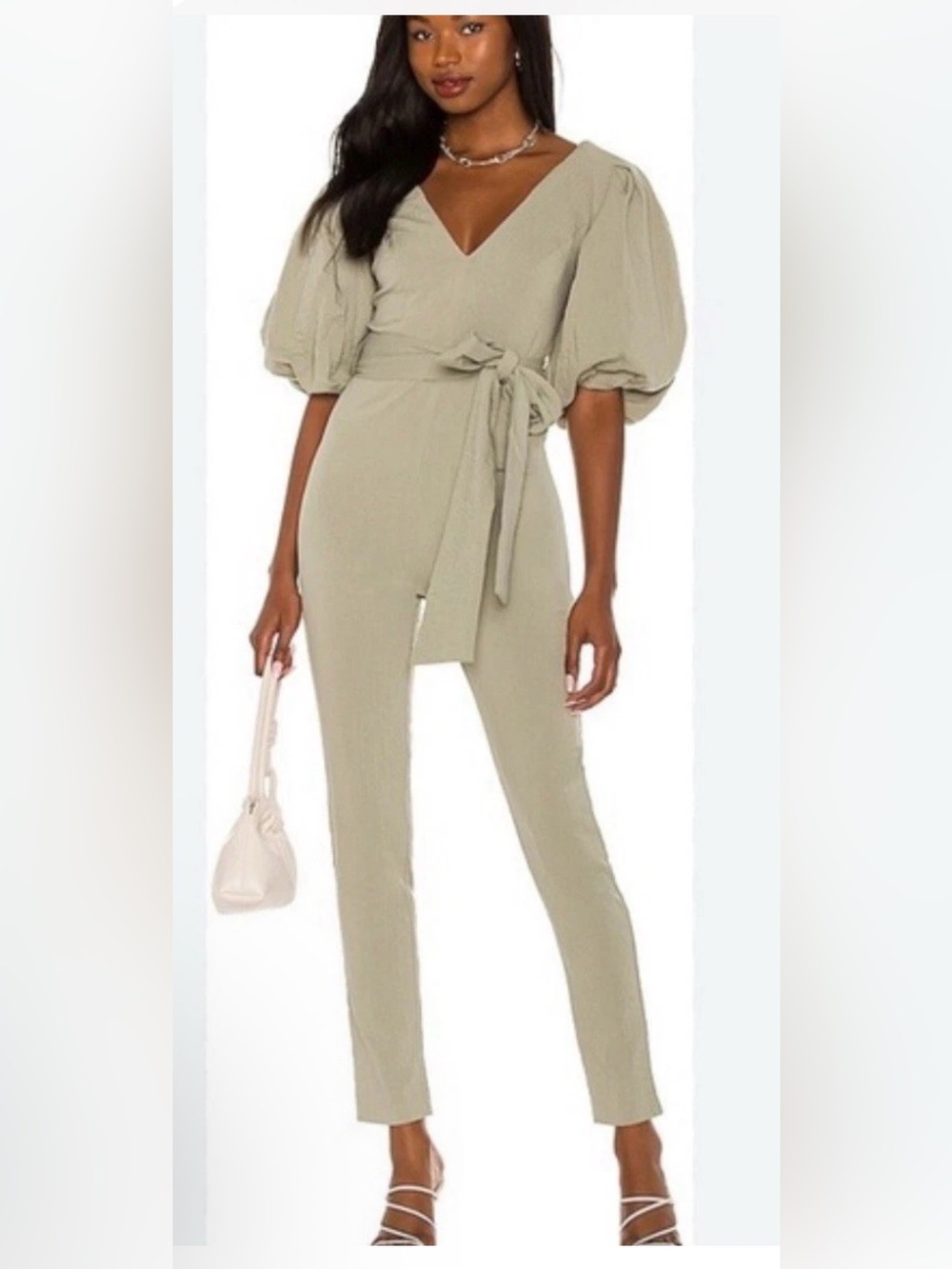 Majorelle Enza Jumpsuit Linen Green - XS